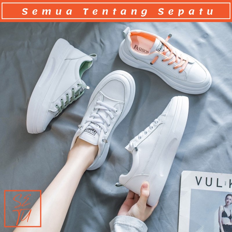 Jual Sepatu Sneakers Import Wanita Korea Fashion Sport Shoes Perempuan