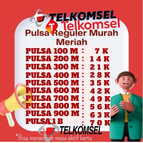 Jual Pulsa Reguler Termurah 5 35 Ribu All Operator Telkomsel Dan