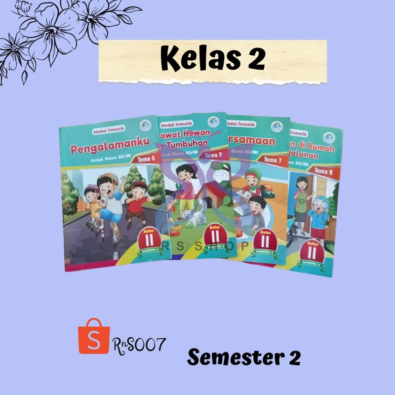 Jual Modul LKS Tematik Kelas 2 SD Semester 2 CV Arya Duta Shopee