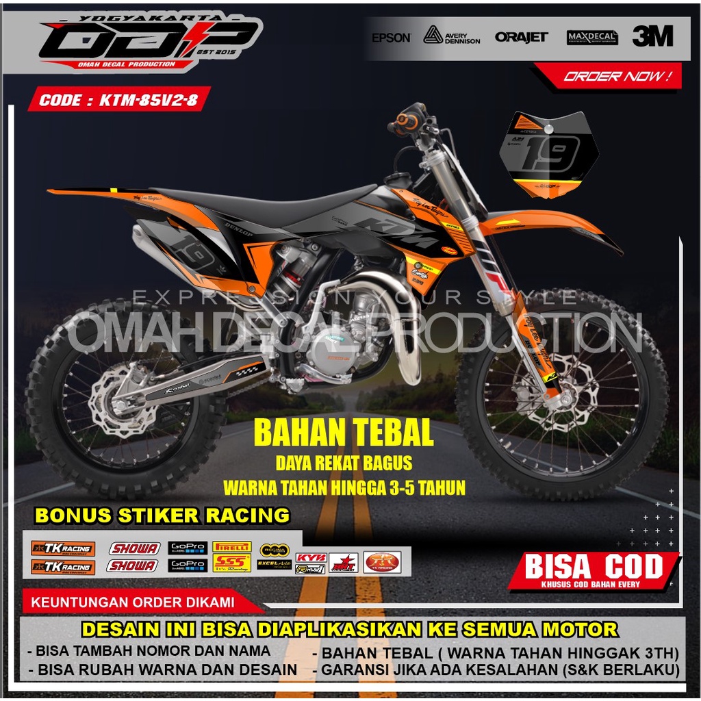 Jual Decal Ktm Full Body Dekal Body Set Ktm Exc