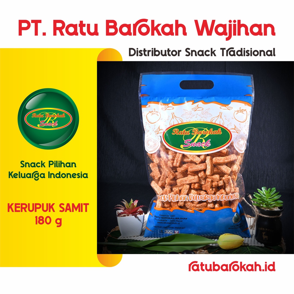 Jual RBW Aneka Snack Kerupuk Samit 180 Gr Jajanan Tradisional