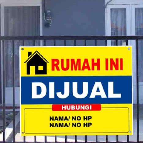 Jual Cod Spanduk Dan Banner Rumah Tanah Dijual Dikontrakkan