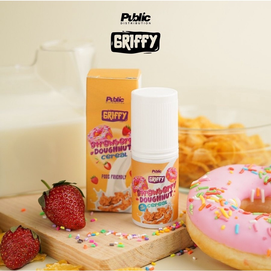 Jual Public Griffy Strawberry Doughnut Cereal Liquid Pods Friendly