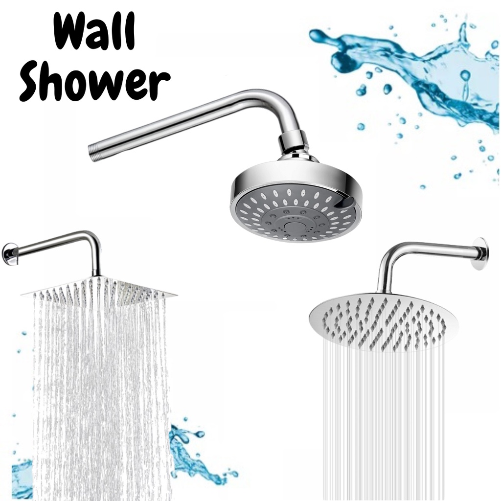 Jual Wall Shower Mandi Shower Tanam Tembok Kotak 8 Inchi Stainless