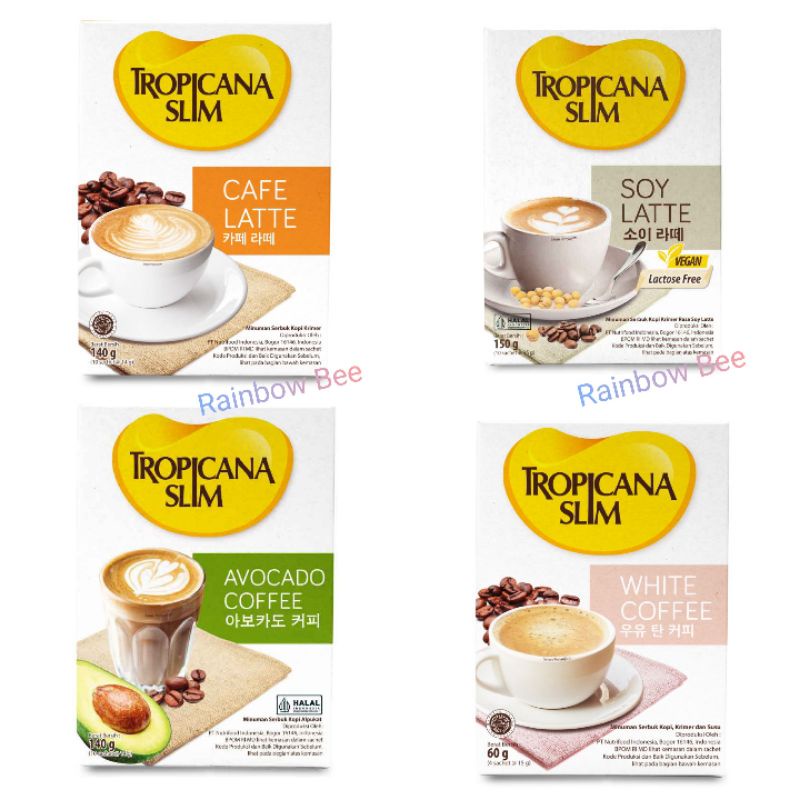 Jual Tropicana Slim Avocado Coffee Soy Latte Cafe Latte White