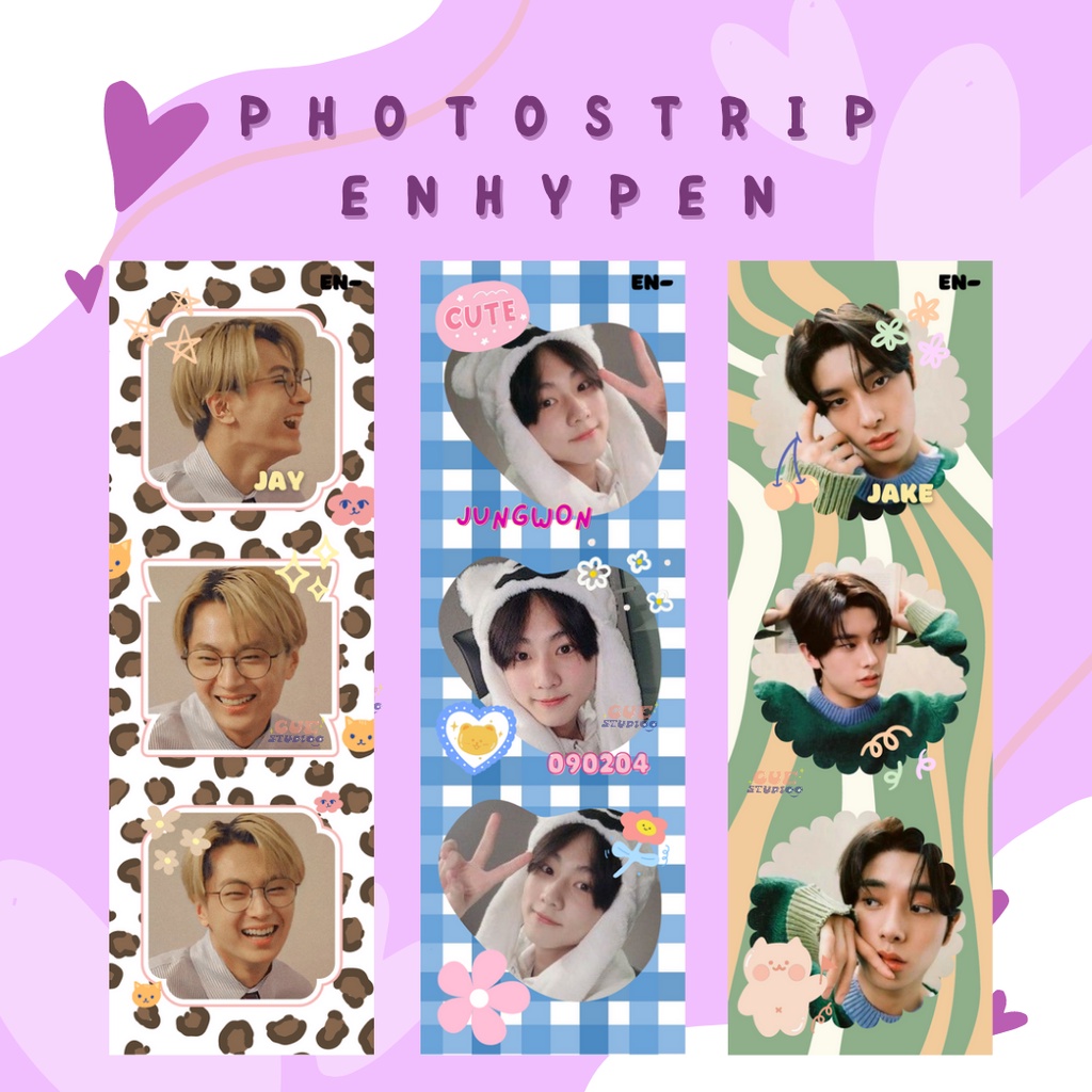 Jual READY PHOTOSTRIP ENHYPEN CUE STUDIOO KPOP MERCH FANMADE STUFF