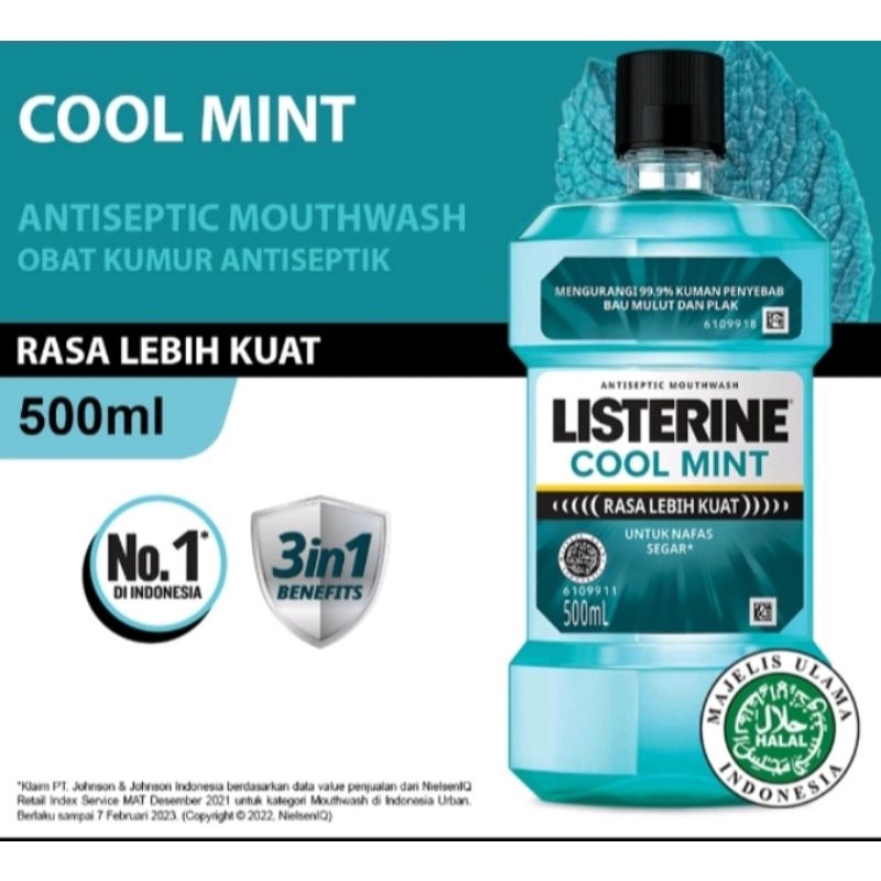 Jual Listerine Cool Mint Ml Obat Kumur Antiseptic Mouthwash Ml