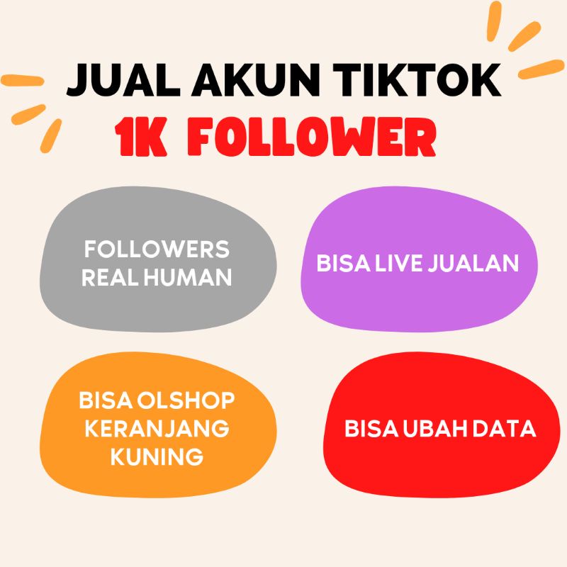 Jual AKUN SOSMED FOLLOWER 1K AKTIF REAL HUMAN Shopee Indonesia