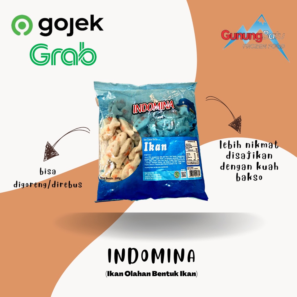 Jual Indomina Olahan Ikan Bentuk Ikan Gram Shopee Indonesia