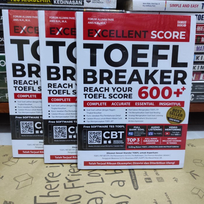 Jual Buku Best Excellent Score Toefl Breaker Terbaru Shopee