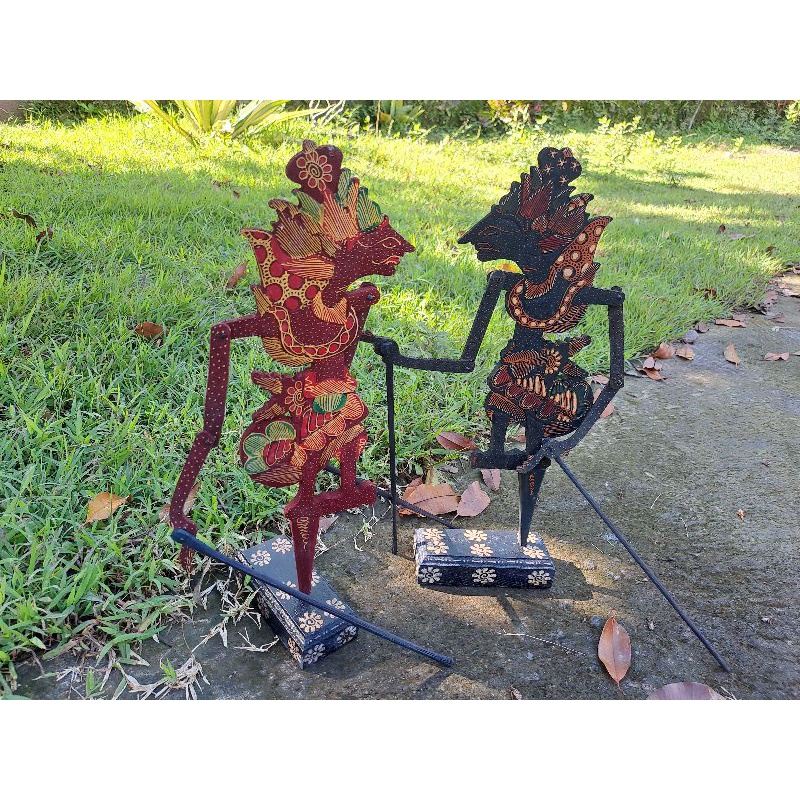 Jual Wayang Tokoh Kresna Souvenir Wayang Jogja Wayang Batik Kayu