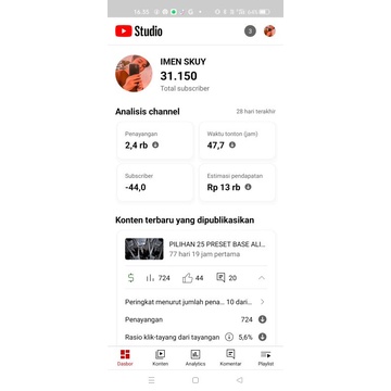 Jual Akun Youtube Monetisasi Shopee Indonesia