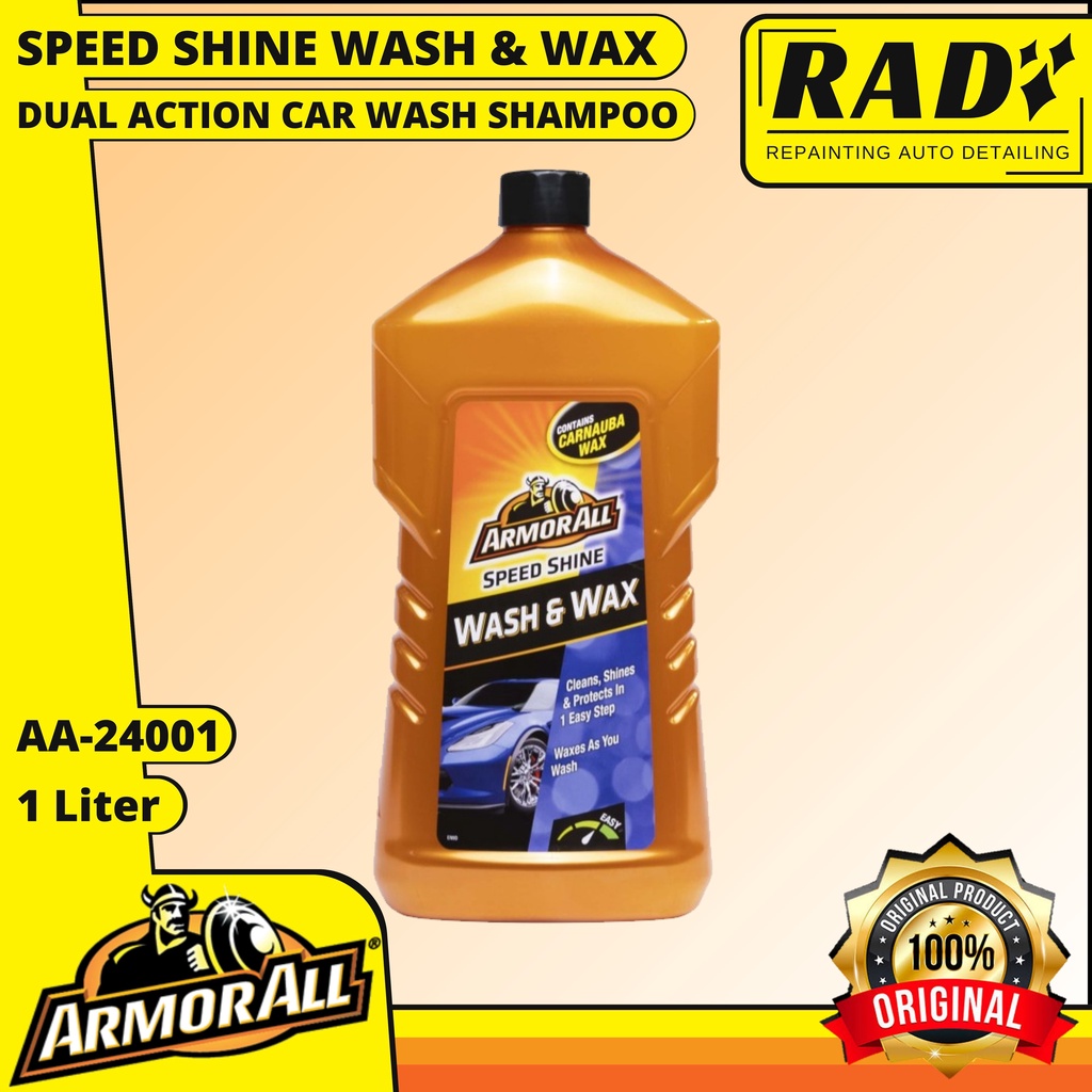 Jual Armor All Speed Shine Wash Wax 1L Car Wash Shampoo Sampo