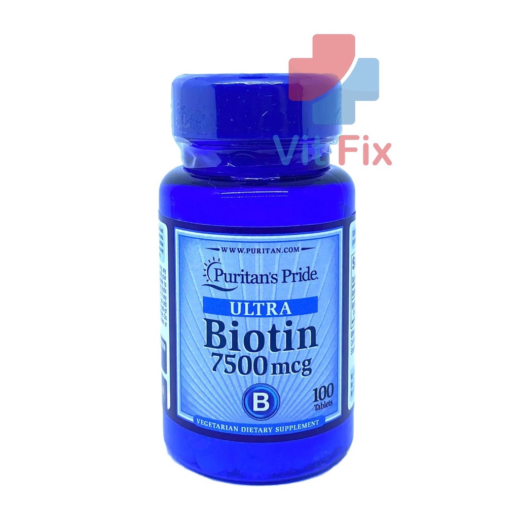 Jual Puritan Pride Biotin 7500 Mcg 100 Tablet Shopee Indonesia