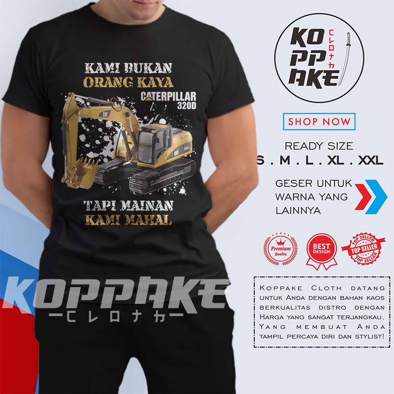 Jual Kaos Excavator Caterpillar D L Mainan Mahal Operator Alat Berat