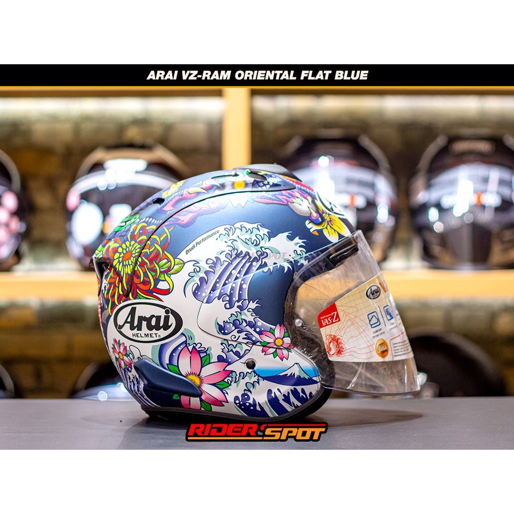 Jual Helm Arai Vz Ram Oriental Flat Blue Helmet Vz Ram Half Face