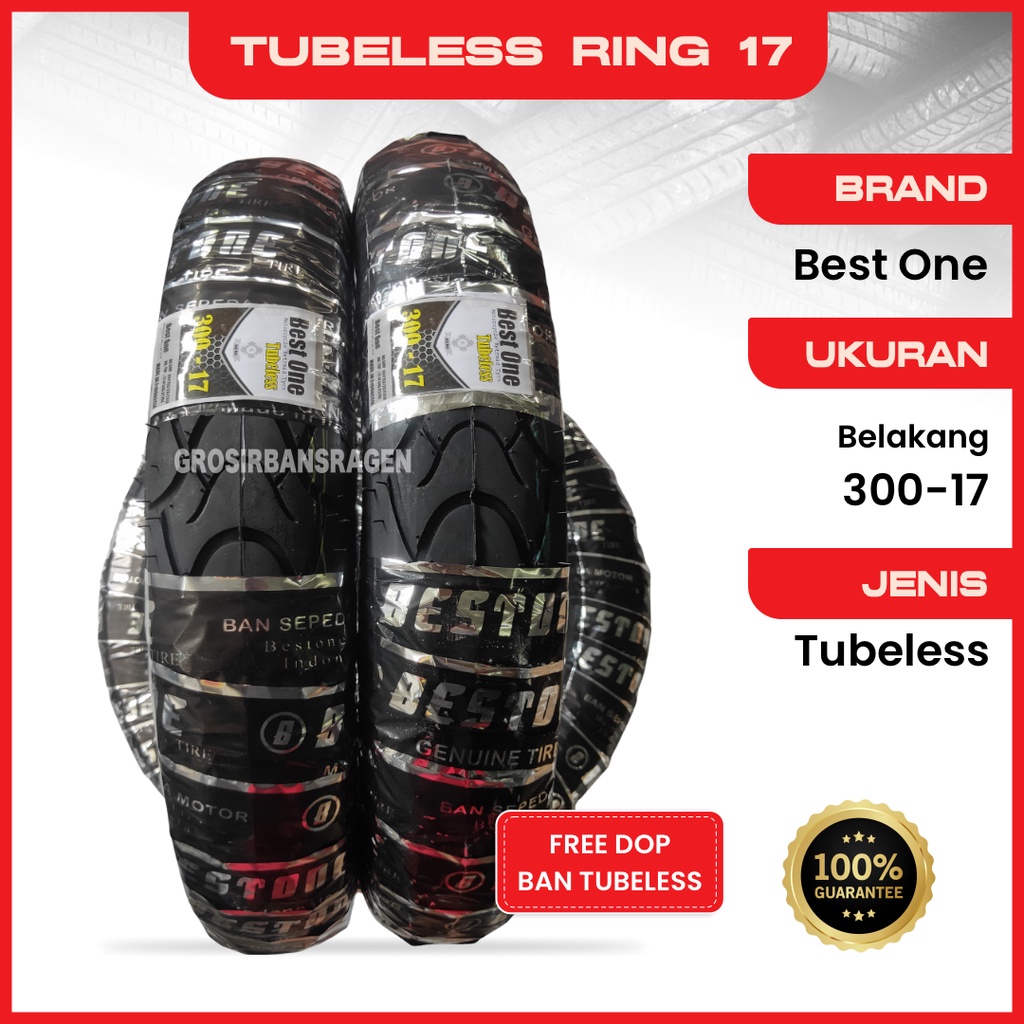 Jual Ban Motor Ring 17 Standar Bestone Tubeless Tubetype Bebek Ukuran