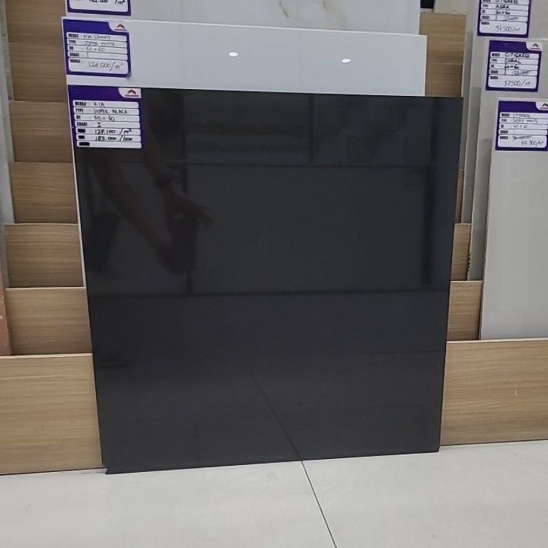 Jual GRANIT 60x60 KIA SUPER BLACK Shopee Indonesia