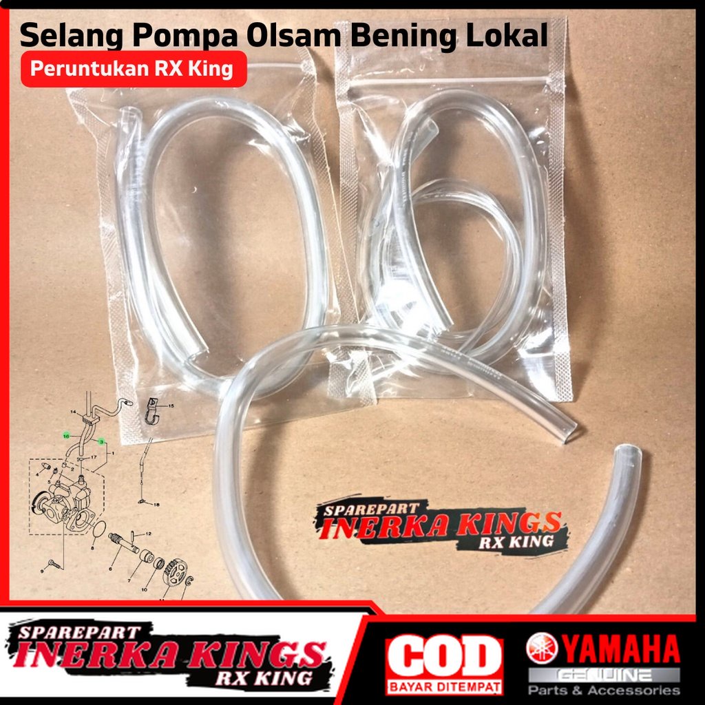 Jual Selang Slang Pompa Oli Samping Besar Kecil Bening Rx King Rxs