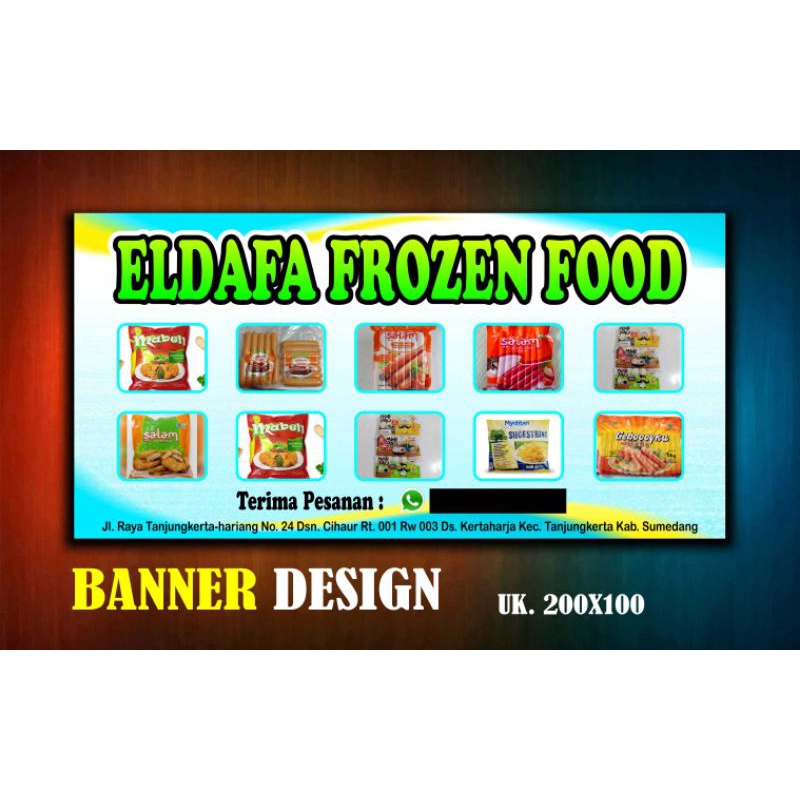 Jual Spanduk Banner Frozen Food Seafood Makanan Ringan Shopee Indonesia