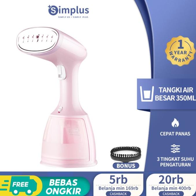 Jual Simplus Setrika Uap Listrik Portable 1500W Handy Garment Steamer