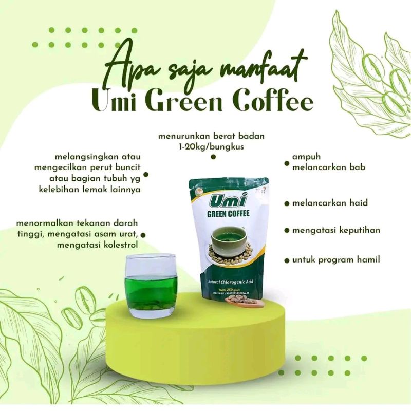 Jual Kopi Hijau Ummi Green Coffee Original Shopee Indonesia