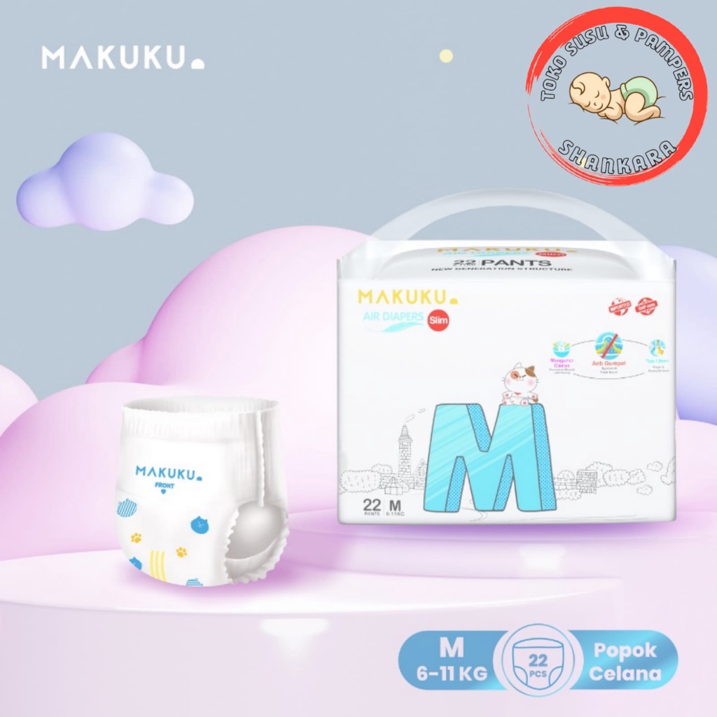 Jual Makuku Sap Diapers Slim M32 L34 Shopee Indonesia