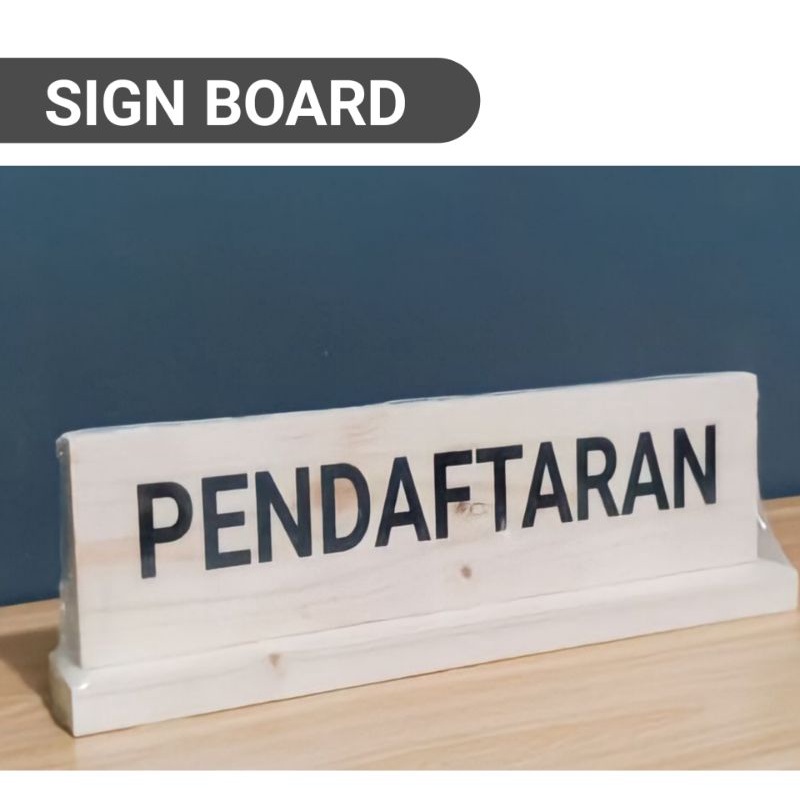 Jual Sign Board Papan Tanda Pendaftaran Papan Tanda Meja Shopee