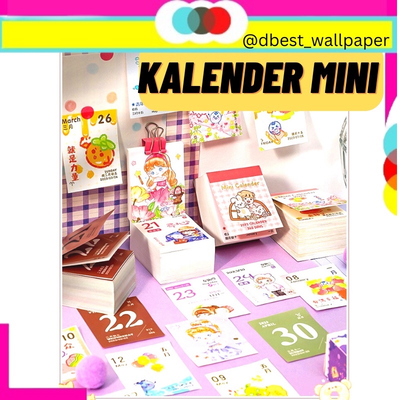 Jual Mini Calender Mini Kalender 365 Hari Kalender Kecil Lucu Dapat