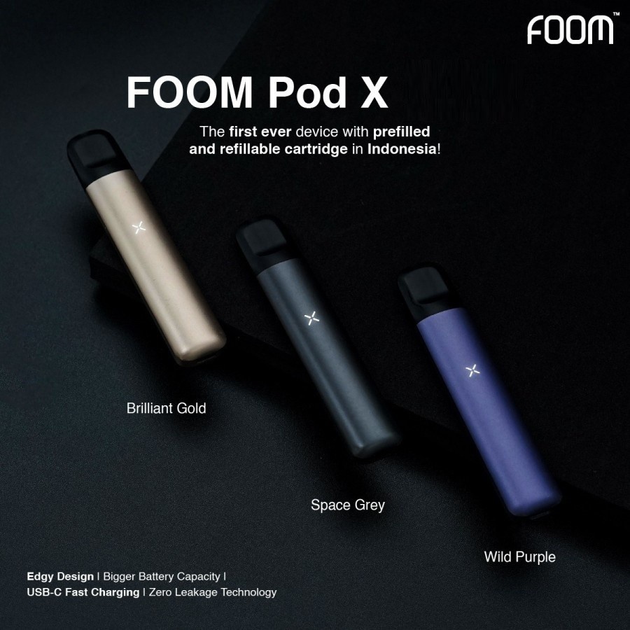 Jual FOOM POD X KIT 580MAH BY FOOM LAB GLOBAL AUTHENTIC Shopee Indonesia