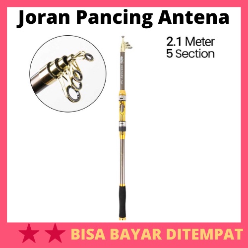 Jual Joran Pancing Antena Portable Carbon Fiber Rod Joran Tongkat