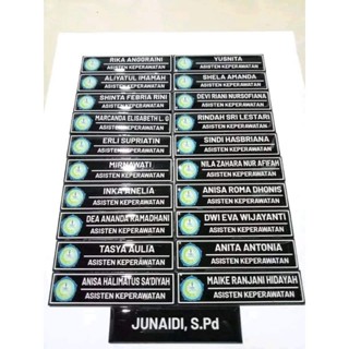 Jual Name Tag Akrilik Papan Dada Nama Resin Bening Shopee Indonesia