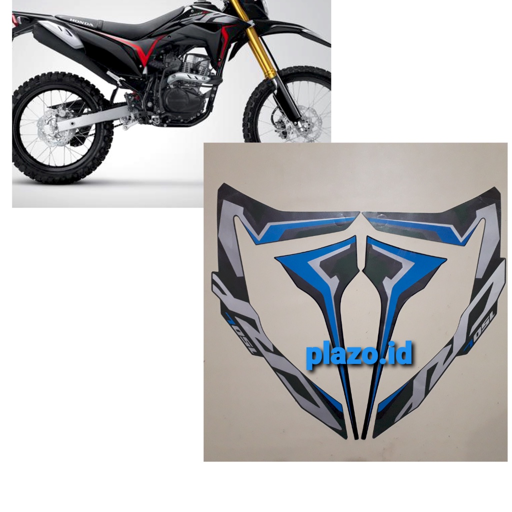 Jual Striping Stiker Lis Body Motor Honda CRF 150L 2021 Hijau Biru