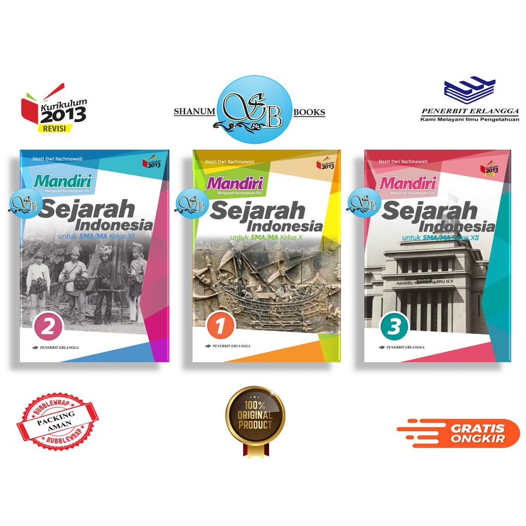 Jual Mandiri Sejarah Indonesia Kelas Penerbit Erlangga