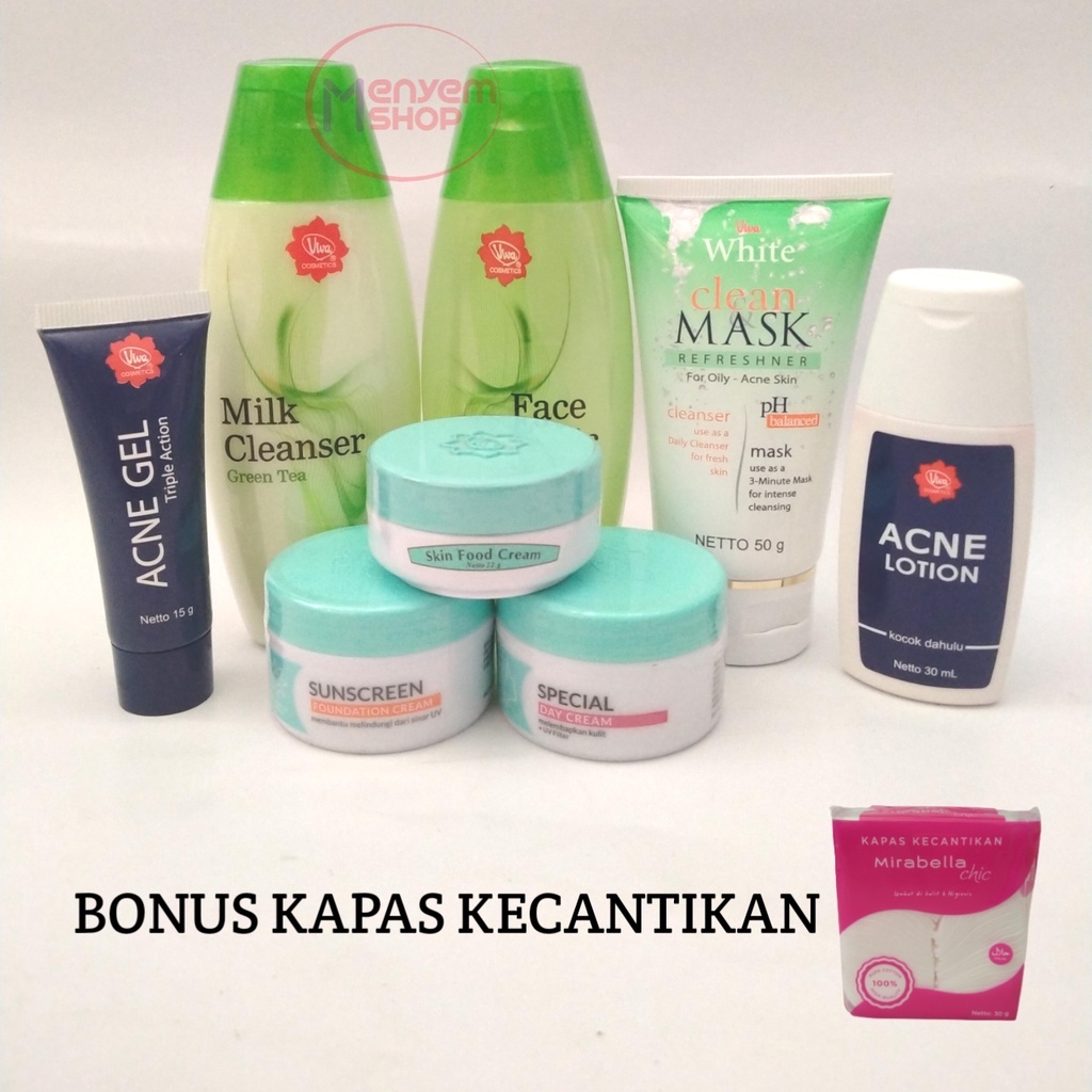 Jual Paket Viva Acne Care Isi Pcs Paket Viva Green Tea Acne Lotion