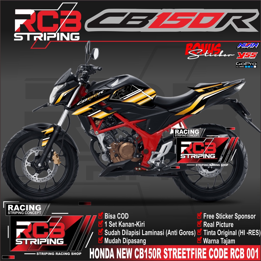 Jual Striping Cb R New Street Fire Stiker Cb R New Street Fire