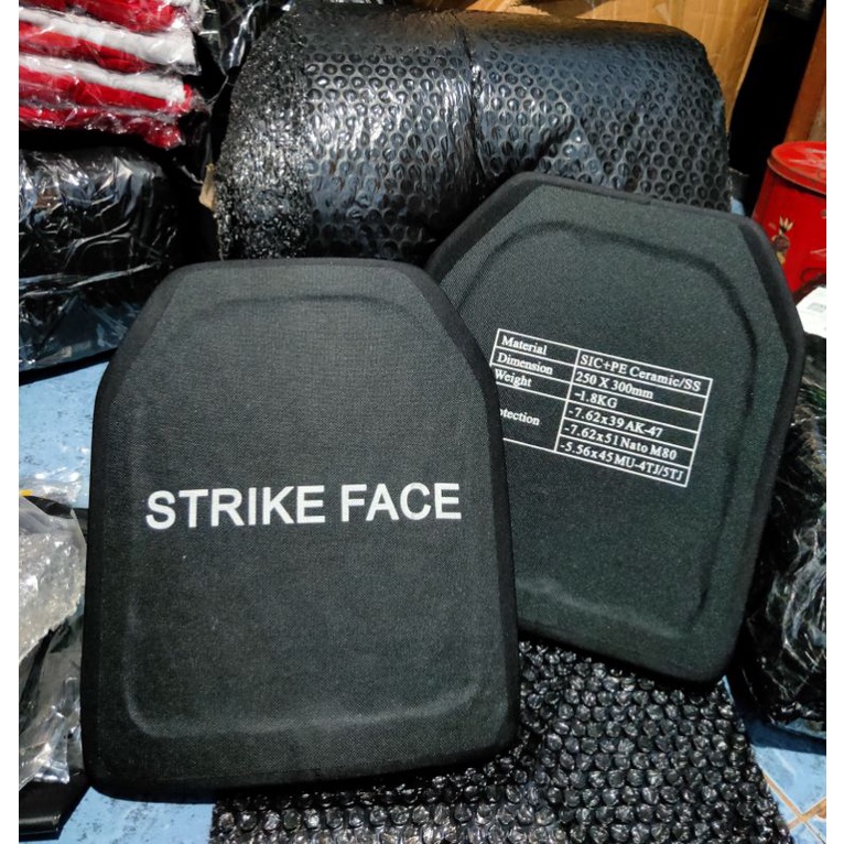 Jual Plat Anti Peluru Strike Face Terbaru Plat Baja Ceramic Balistic