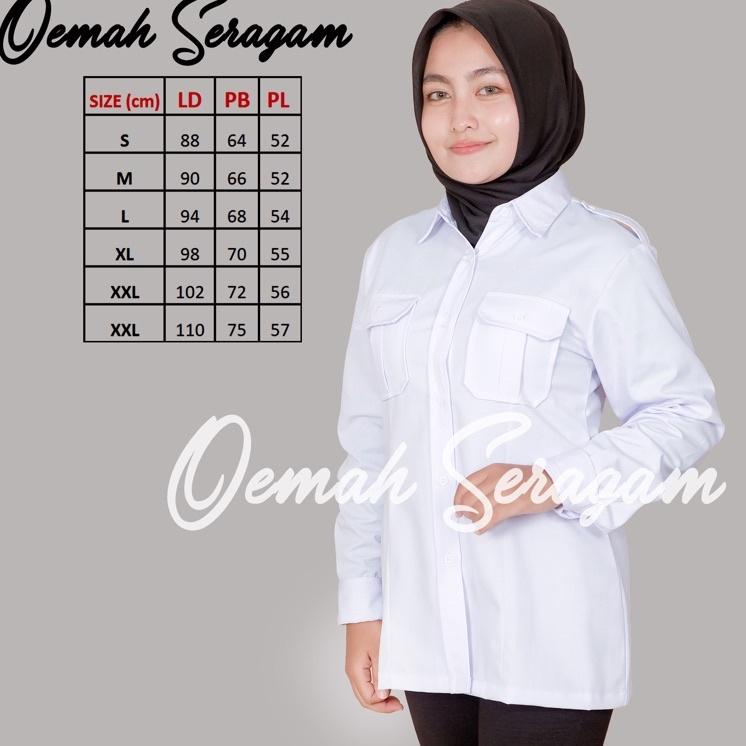 Jual Harga Spesial Baju Dinas Putih Wanita Baju Putih Pns Asn Guru