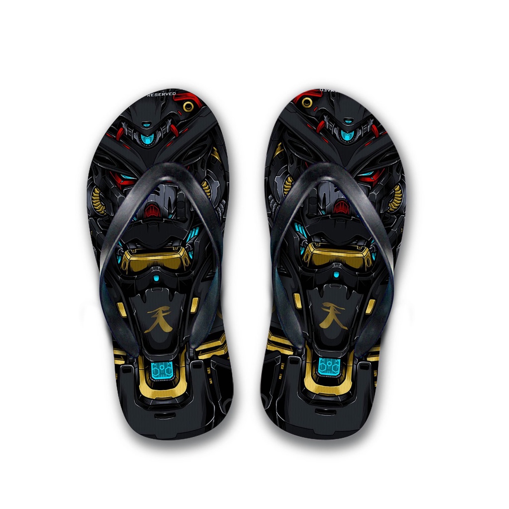 Jual Sandal Pria Jepit Black Gundam Shopee Indonesia