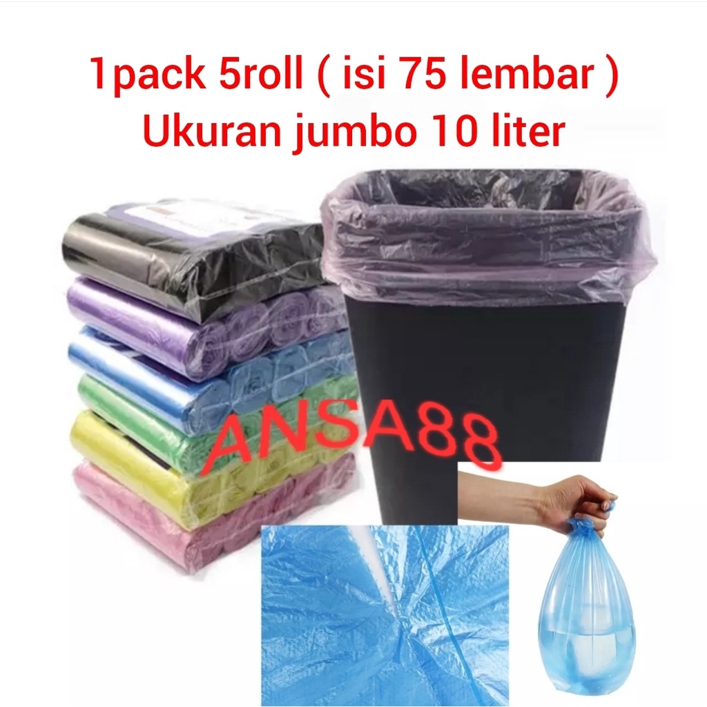 Jual Pack Roll Plastik Sampah Roll Jumbo X Cm Isi Lembar