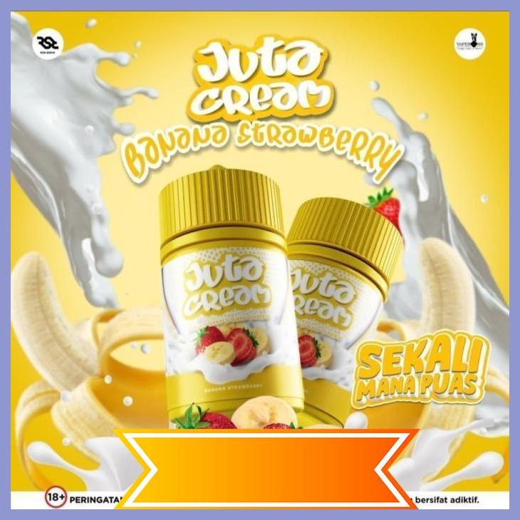 Jual HIT Juta Cream 7 Banana Strawberry Cream 6OMILI Creamy HIT