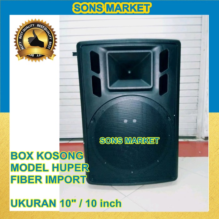 Jual Box Speaker Kosong Fiber Plastik 10In 10 Inch Model Huper Import