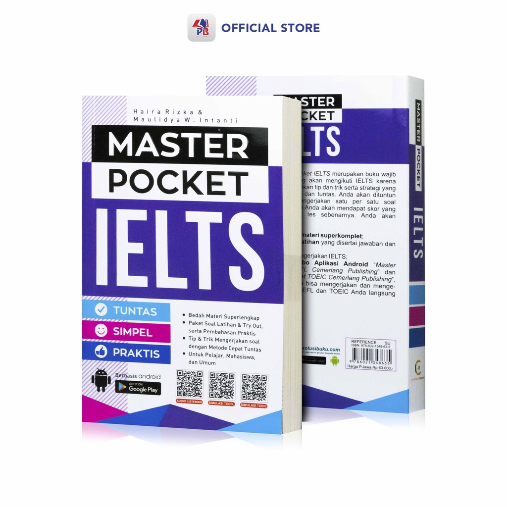 Jual Buku Bahasa Inggris Master Pocket IELTS Buku Referensi