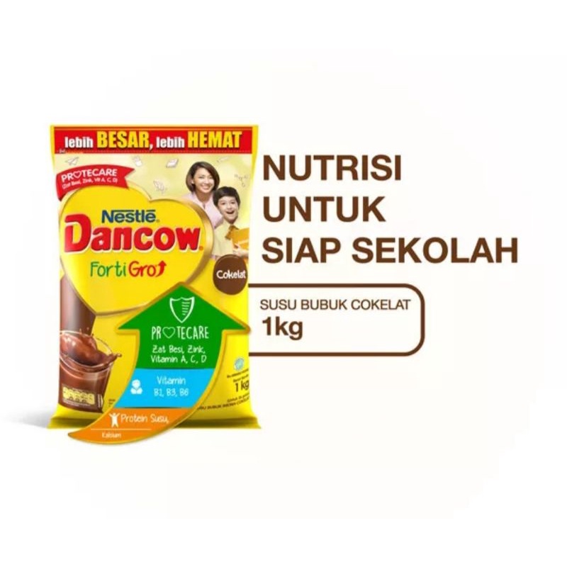 Jual Nestle Dancow Fortigro Susu Bubuk Cokelat Kg Free Buble Kardus