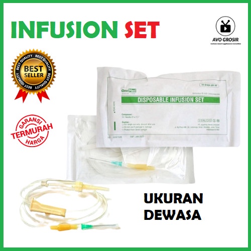 Jual Infusion Set DEWASA OneMed Selang Infus Shopee Indonesia