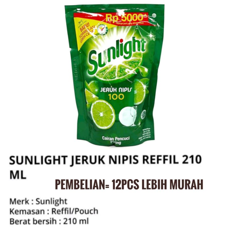 Jual Sunlight Sabun Cuci Piring Cair Jeruk Nipis Ml Shopee