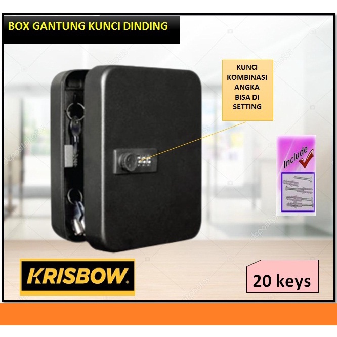 Jual Krisbow Key Box Keys Gantungan Kunci Dinding Key Box Dinding