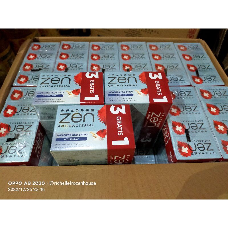 Jual ZEN SABUN BATANG ISI 4 PCS Shopee Indonesia