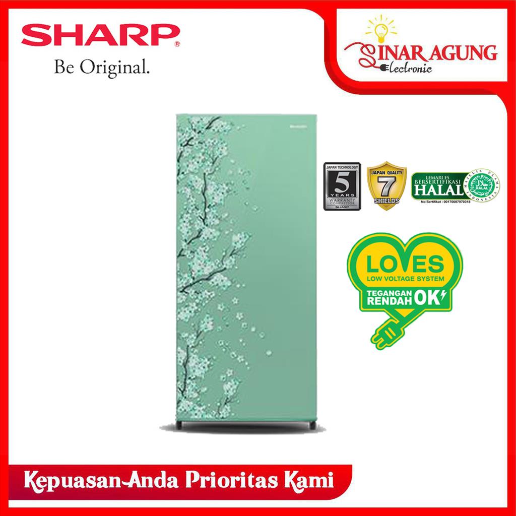 Jual SHARP SJN 182 D SH SJN 182 KULKAS LEMARI ES 166 L HIJAU