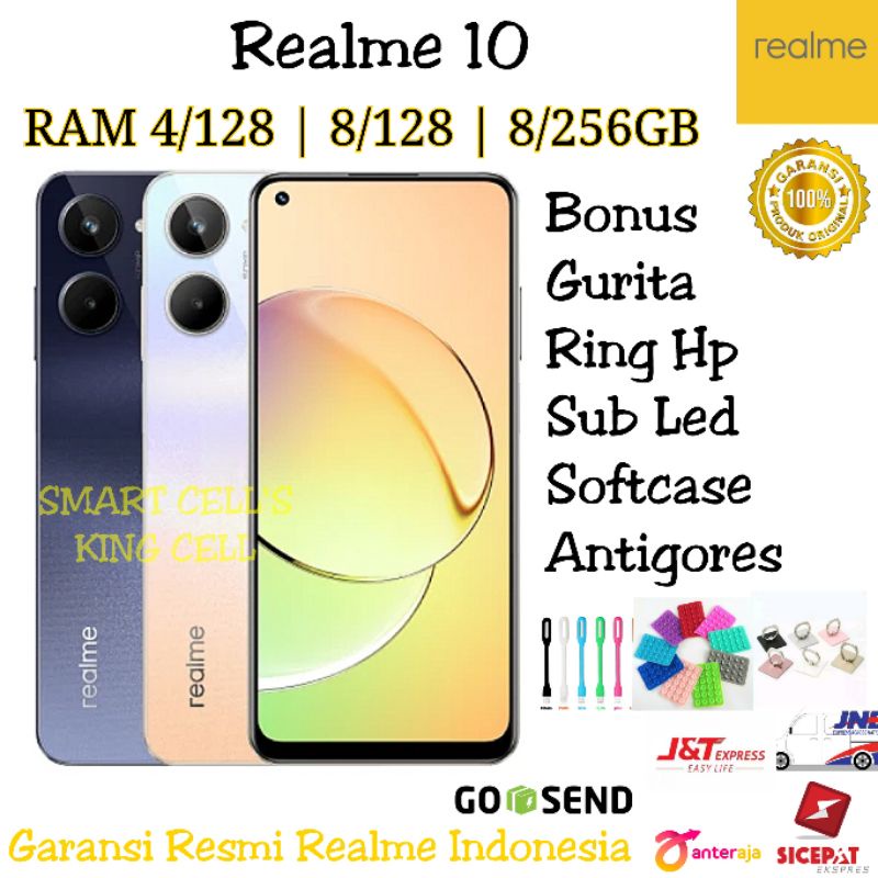 Jual REALME 10 RAM 4 128GB 8 128GB 8 256GB GARANSI RESMI REALME